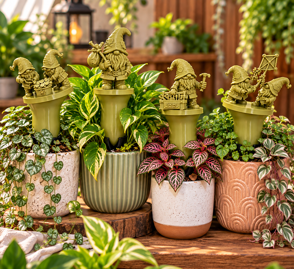 Gnome Self-Watering Stake Collection