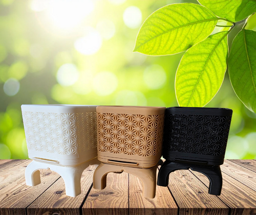 Kumiko Square Planter with legs